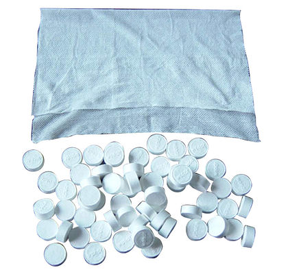 Chiffons magiques de comprimé de viscose d'OEM 100% avec la maille non-tissée, tissu comprimé