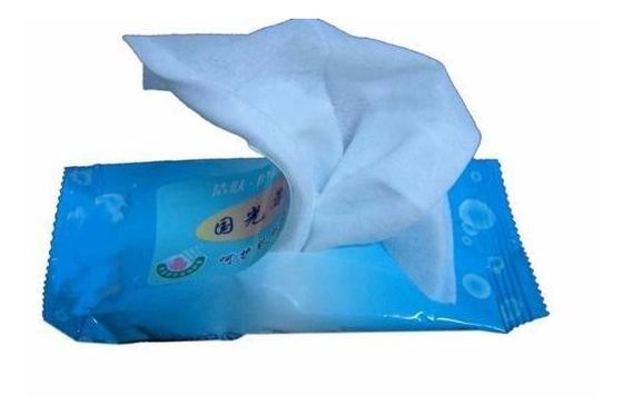 Tissu humide de bébé blanc non-tissé de tissu de nature/chiffons sans alcool de bébé